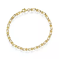 Pan Jewelry, Armbånd i 585 gult gull 19 cm