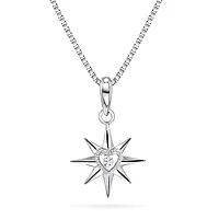Pan Jewelry, Stjernesmykke i 925 sølv med zirkonia