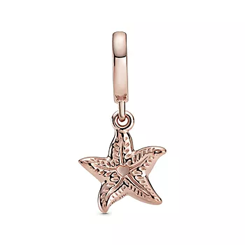 Bilde nummer 3 av Pandora, Charms i rosèforgylt 925 sølv med sjøstjerne