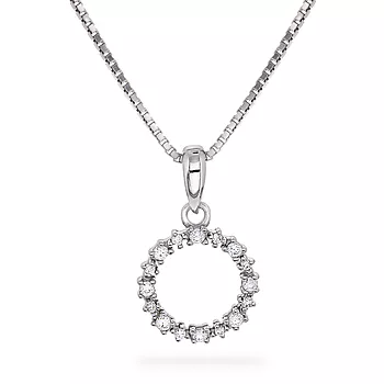 Pan Jewelry, Smykke i 925 sølv med sirkel og zirkonia