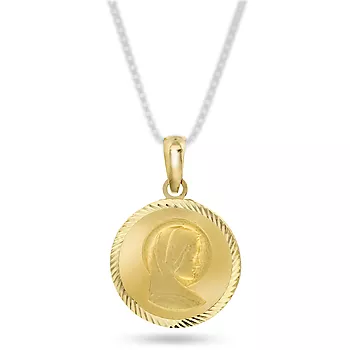 Bilde nummer 4 av Pan Jewelry, Anheng i 585 gult gull med Maria symbol