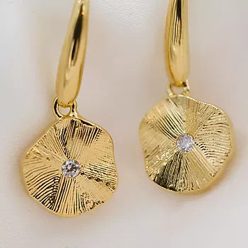 Bilde nummer 3 av Pan Jewelry, Øredobber i forgylt 925 sølv med zirkonia