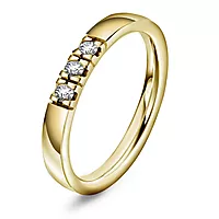 Pan Jewelry, Lady alliansering i 585 gull med diamanter 0,21 ct