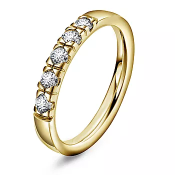 Pan Jewelry, Lady alliansering i 585 gult gull med diamanter 0,35 ct