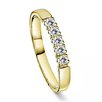 Pan Jewelry, Angelica alliansering i 585 gult gull med diamanter 0,75 ct WSI