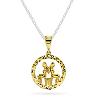 Pan Jewelry, Anheng i 585 gult gull horoskop Tvillingene