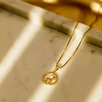 Bilde nummer 2 av Pan Jewelry, Anheng i 585 gult gull horoskop Steinbukken