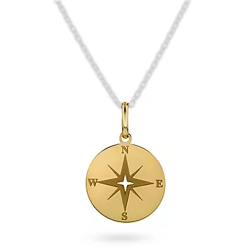 Pan Jewelry, Anheng i 585 gult gull med kompass
