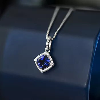 Bilde nummer 4 av Pan Jewelry, Smykke i 925 sølv med blå zirkonia