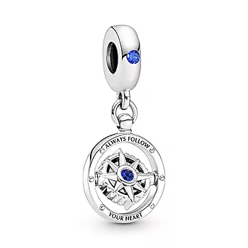 Pandora, Charms i 925 sølv med kompass