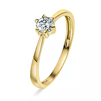 Gems by Gulldia, Ring i 585 gult gull med LAB diamanter 0,30 ct TWSI