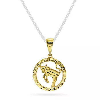 Pan Jewelry, Anheng i 585 gult gull horoskop Tyren