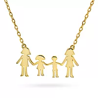 Pan Jewelry, Familiesmykke med mødre, datter og sønn i forgylt sølv