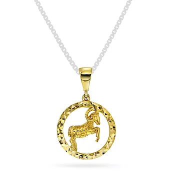 Pan Jewelry, Anheng i 585 gult gull horoskop Væren