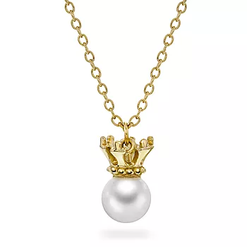 Prins & Prinsesse, Smykke til barn i forgylt sølv med perle og krone