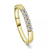 Pan Jewelry, Angelica alliansering i 585 gult gull med diamanter 0,25 ct WSI