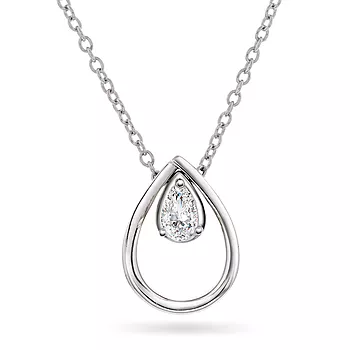 Pan Jewelry, Dråpe smykke i sølv med zirkonia