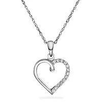 Pan Jewelry, Hjerte smykke i sølv med zirkonia