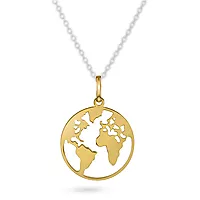 Pan Jewelry, Anheng i 585 gult gull med verdenskart