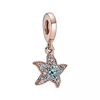 Pandora, Charms i rosèforgylt 925 sølv med sjøstjerne