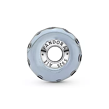 Bilde nummer 2 av Pandora, Charms i 925 sølv med blått muranoglass