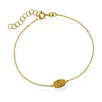 Pan Jewelry, Armbånd i 585 gult gull, 19 cm