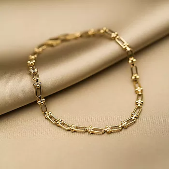Bilde nummer 2 av Pan Jewelry, Armbånd i 585 gult gull 19 cm