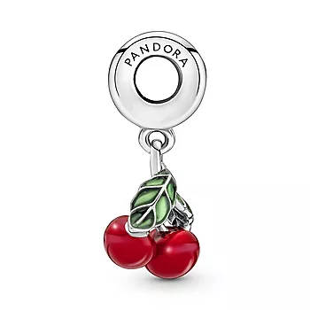 Bilde nummer 2 av Pandora, Charms i 925 sølv med kirsebær