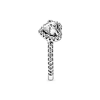 Bilde nummer 3 av Pandora Timeless, Ring i 925 sølv med hevet klart hjerte