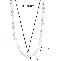 Bilde nummer 5 av Ti Sento, Perlekjede i 925 sølv med syntetiske perler