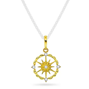 Pan Jewelry, Anheng i 585 gult gull med zirkonia