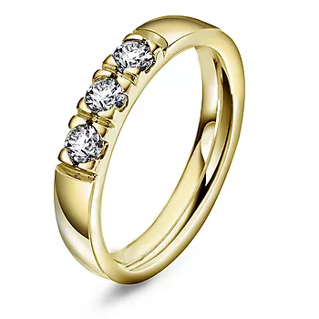 Pan Jewelry, Lady alliansering i 585 gult gull med diamanter 0,75 ct