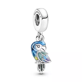 Pandora, Charms i 925 sølv med papegøye