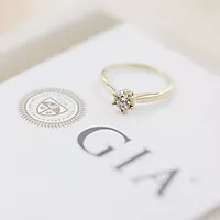 Bilde nummer 5 av Olivia, Ring i 585 gult gull med diamant 0,70 ct TWSI2