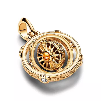 Bilde nummer 4 av Pandora Moments, Charm i 585 gull Game of Thrones Snurrende Astrolabium Hengende