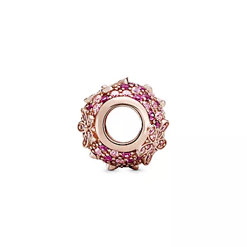 Bilde nummer 3 av Pandora, Charms i rosèforgylt 925 sølv med tusenfryd