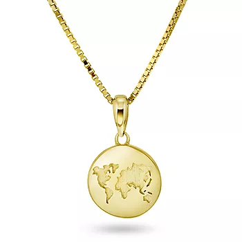 Pan Jewelry, Smykke i forgylt sølv med verdenskartet