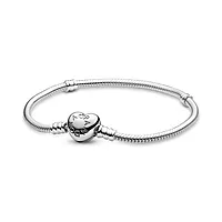 Pandora, Moments 925 sølvarmbånd med hjertelås
