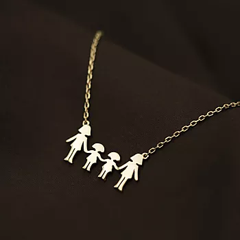 Bilde nummer 2 av Pan Jewelry, Familiesmykke med mødre og to døtre, forgylt sølv