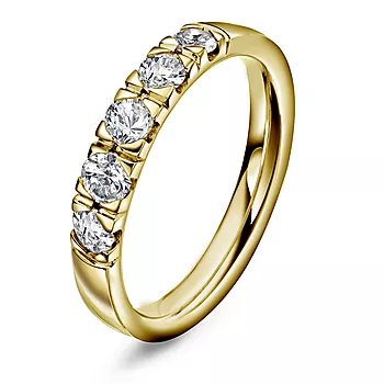 Pan Jewelry, Lady alliansering i 585 gult gull med diamanter 1,00 ct