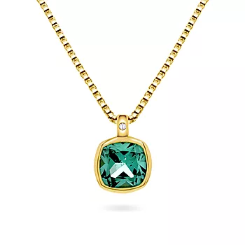 Pan Jewelry, Smykke i forgylt 925 sølv med grønn zirkonia