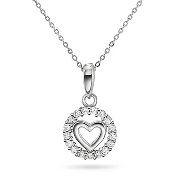 Bilde nummer 2 av Prins & Prinsesse, Smykke til barn i sølv med hjerte