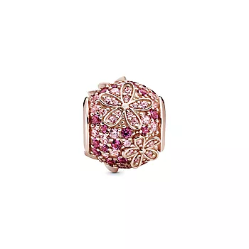 Pandora, Charms i rosèforgylt 925 sølv med tusenfryd