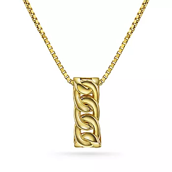 Pan Jewelry, Anheng i 585 gult gull med flette