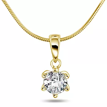 Pan Jewelry, Ingrid anheng i 585 gull med diamant 0,50 ct