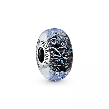 Bilde nummer 3 av Pandora, Charms i 925 sølv med blått muranoglass