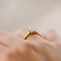 Bilde nummer 5 av Olivia, Diamantring i 585 gult gull 1,00 ct