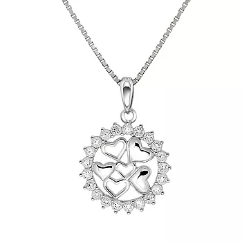 Pan Jewelry, Smykke i 925 sølv med zirkonia og hjerter