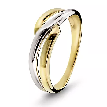 Pan Jewelry, Ring i 585 hvitt og gult gull