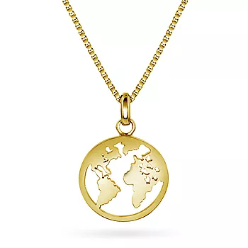 Pan Jewelry, Smykke i 925 forgylt sølv verdenskart
